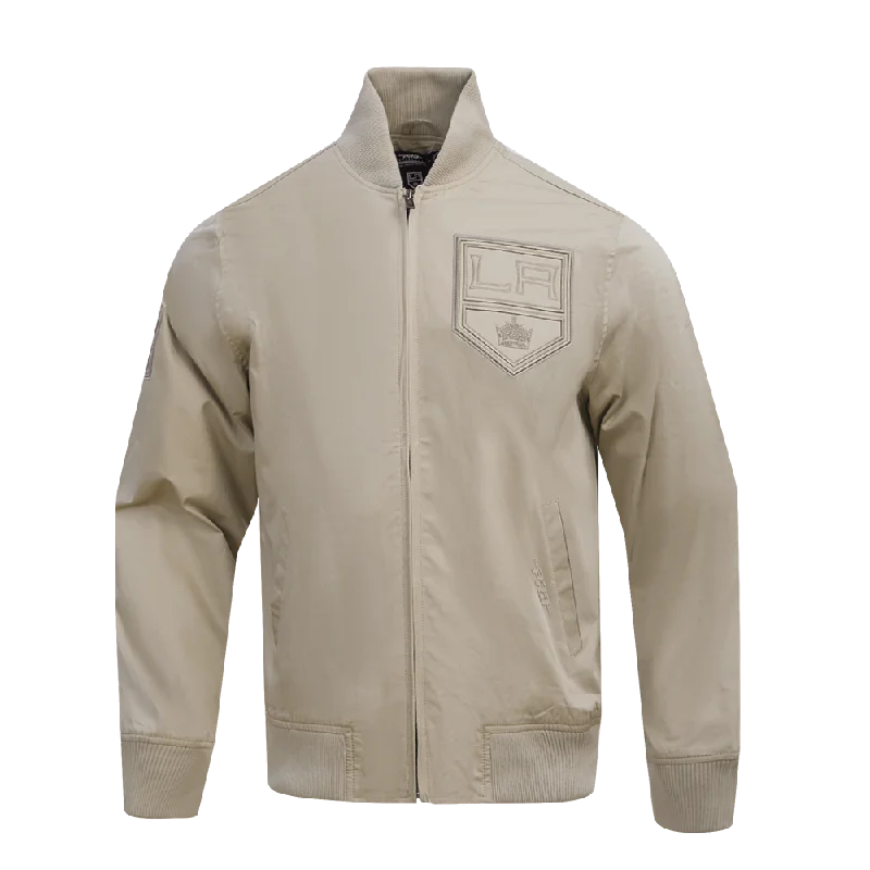 NHL LOS ANGELES KINGS NEUTRAL TWILL JACKET (TAUPE)