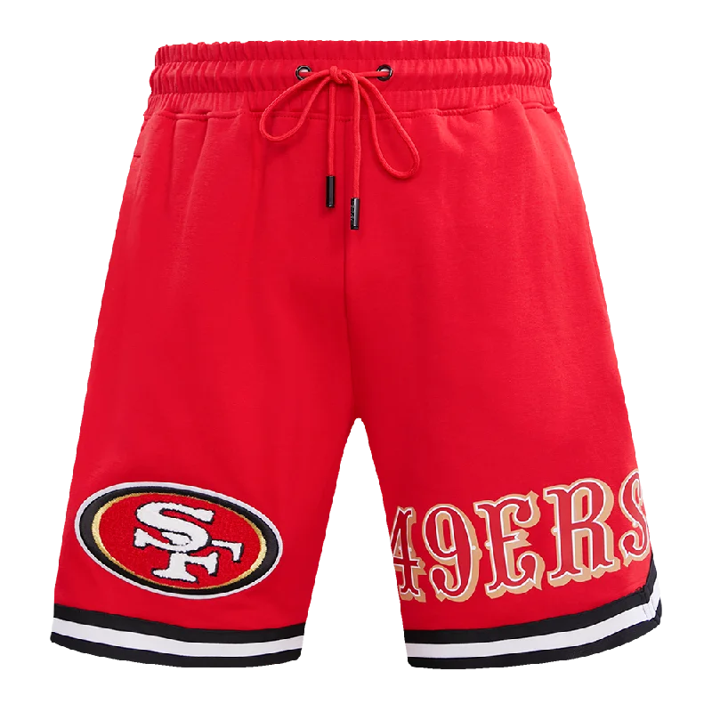 NFL SAN FRANCISCO 49ERS CLASSIC CHENILLE DK SHORT (RED)