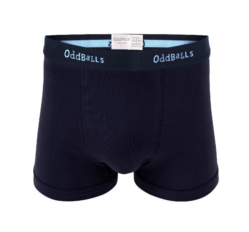 Navy/Cyan OddBalls - Mens Boxer Shorts