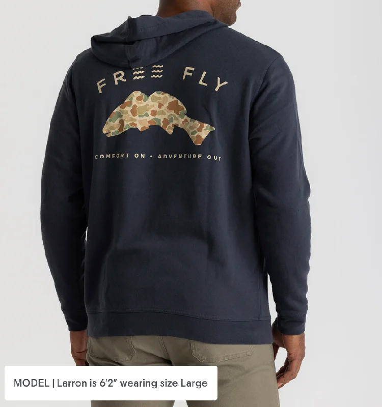 Free Fly Vintage Camo Redfish Fleece Hoodie