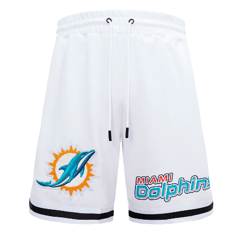 NFL MIAMI DOLPHINS CLASSIC CHENILLE MEN'S SHORT (WHITE)