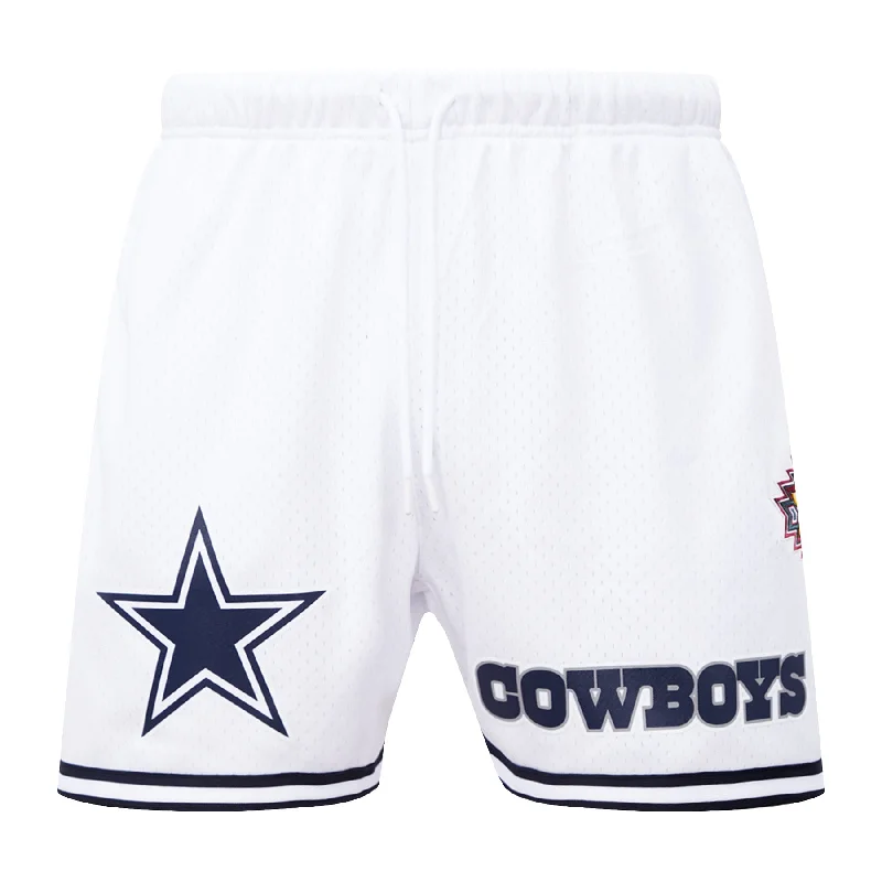 NFL DALLAS COWBOYS LOGO MEN'S MESH SHORT (WHITE)