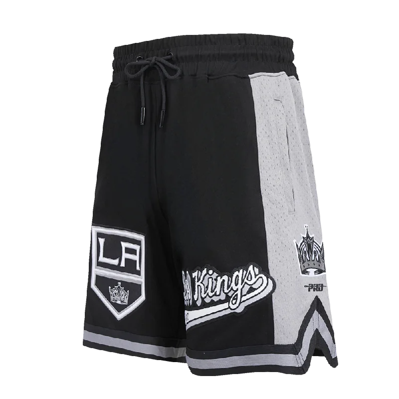 NHL LOS ANGELES KINGS SCRIPT TAIL MEN'S DK 2.0 SHORT (BLACK/GRAY)