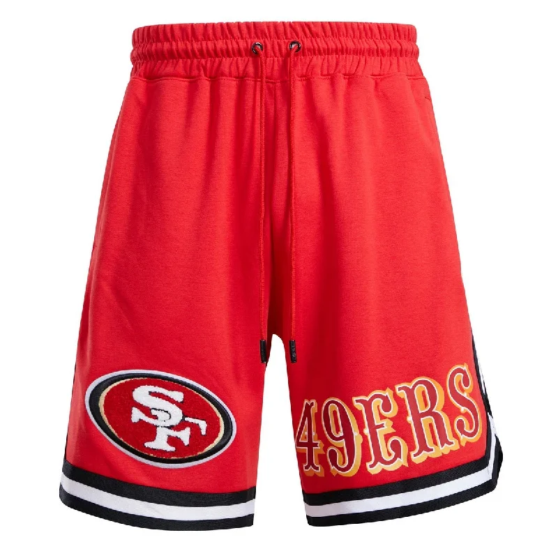 NFL SAN FRANCISCO 49ERS CLASSIC CHENILLE MEN'S SHORT (RED)