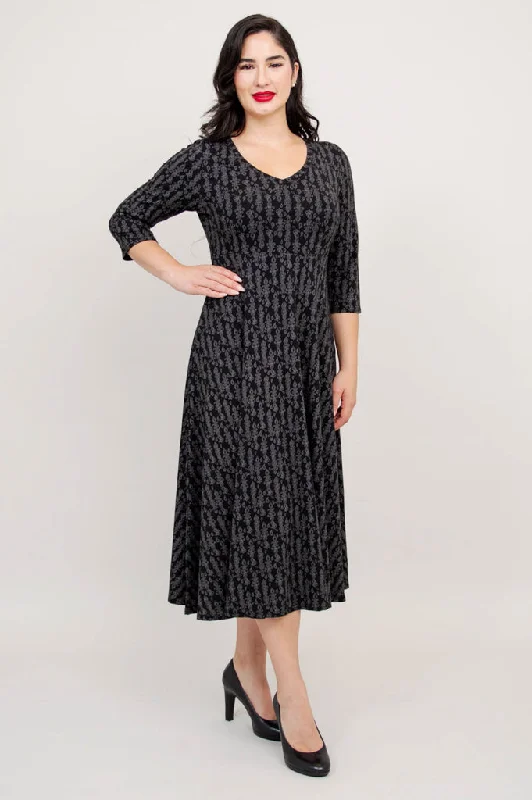 Soul Dress, Charcoal Paisley - Final Sale