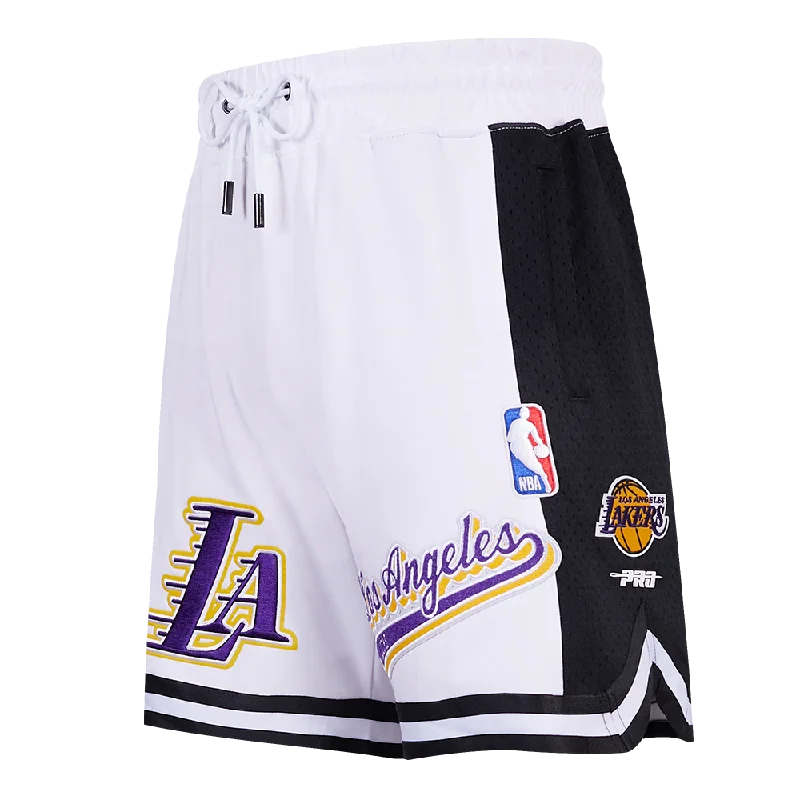 NBA LOS ANGELES LAKERS SCRIPT TAIL MEN'S DK 2.0 SHORT (WHITE/BLACK)