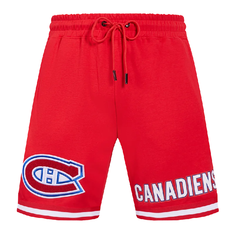 NHL MONTREAL CANADIENS CLASSIC CHENILLE MEN'S DK SHORT (RED)