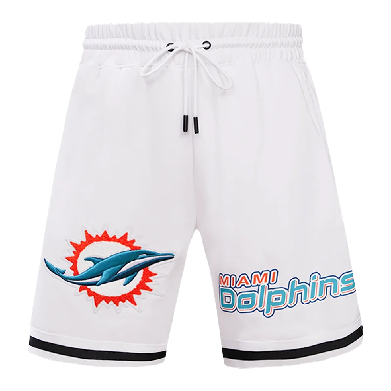 NFL MIAMI DOLPHINS CLASSIC CHENILLE MEN'S SHORT (WHITE)