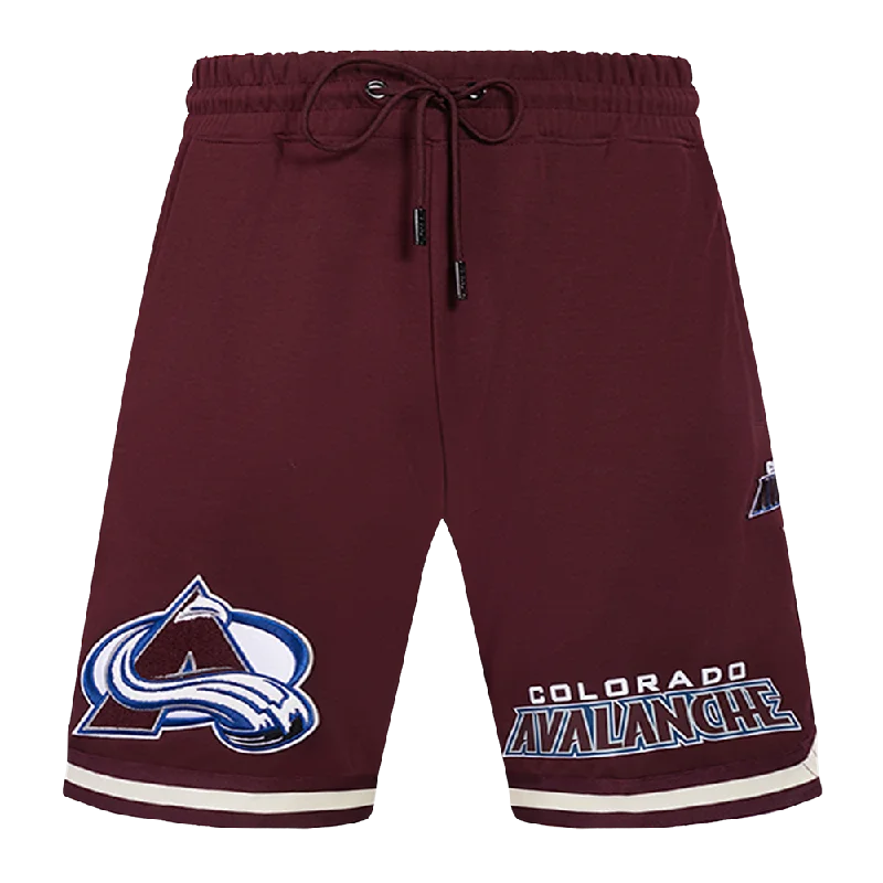 NHL COLORADO AVALANCHE CLASSIC CHENILLE MEN'S DK SHORT (WINE)