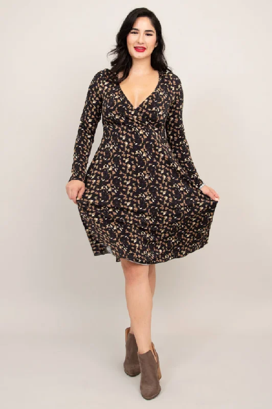 Denver Dress, Calico, Bamboo - Final Sale