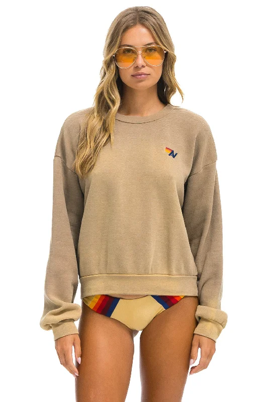 ESSENTIAL RELAXED CREW SWEATSHIRT - FADED TAN