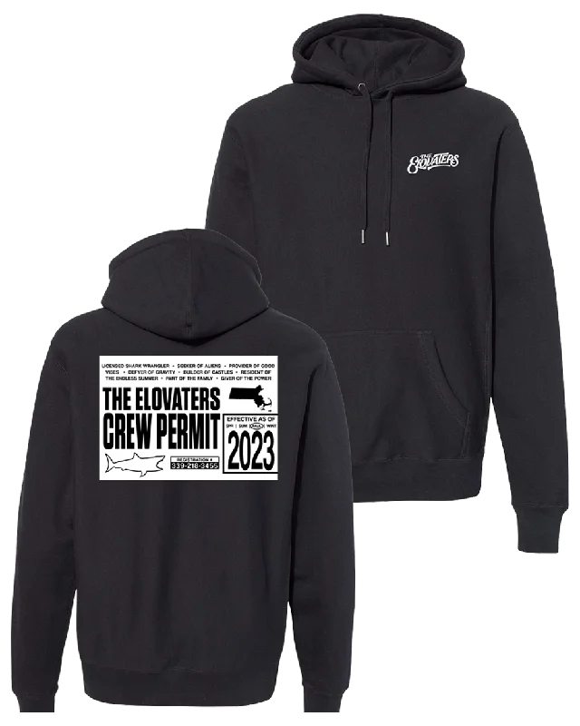 Beach Permit Premium Heavyweight Hoodie (Black)