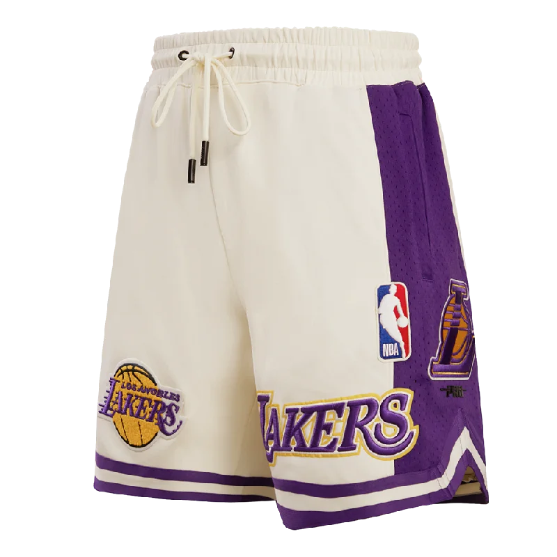 NBA LOS ANGELES LAKERS RETRO CLASSIC MEN'S 2.0 SHORT (EGGSHELL/PURPLE)