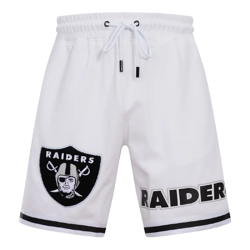 NFL LAS VEGAS RAIDERS CLASSIC CHENILLE MEN'S SHORT (WHITE)