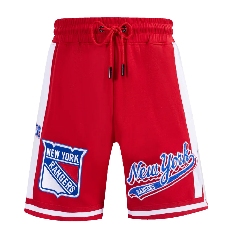 NHL NEW YORK RANGERS SCRIPT TAIL MEN'S DK 2.0 SHORT (RED)