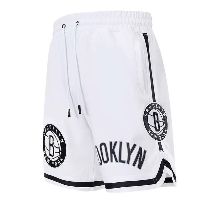 NBA BROOKLYN NETS LOGO PRO TEAM MEN'S SHORT (WHITE)