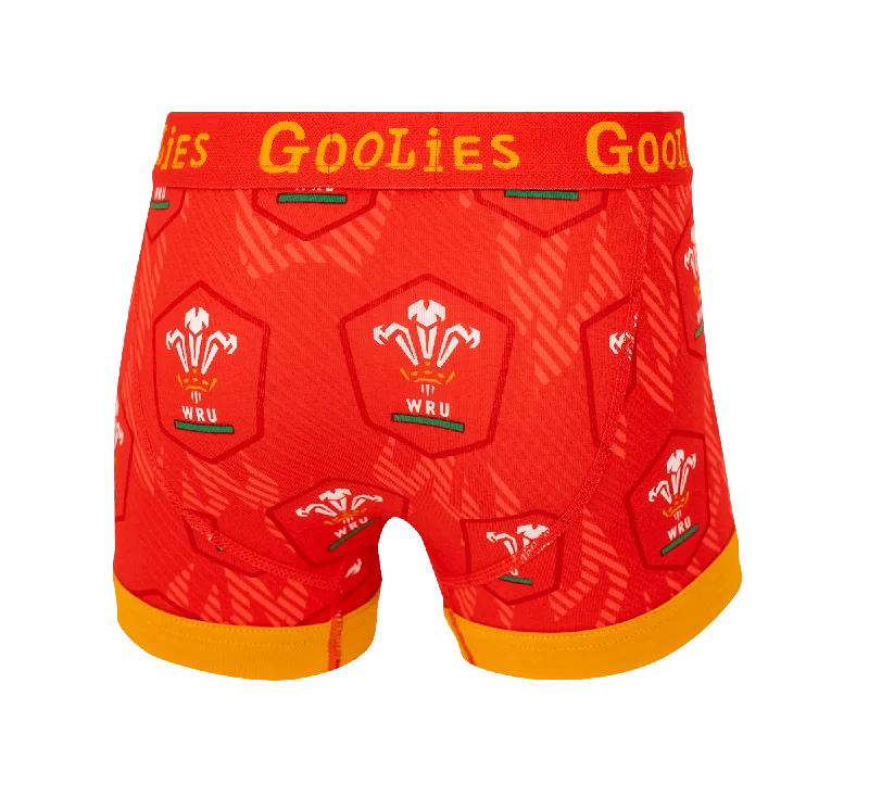 WRU Home - Red - Kids Boxer Shorts - Goolies