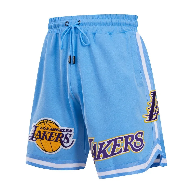 NBA LOS ANGELES LAKERS CLASSIC CHENILLE MEN'S SHORT (UNIVERSITY BLUE)