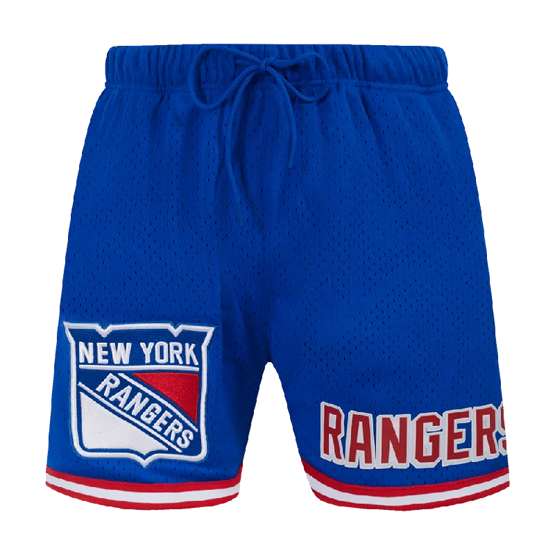 NHL NEW YORK RANGERS CLASSIC MESH MEN'S SHORT (ROYAL BLUE/RED)