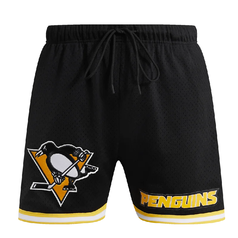 NHL PITTSBURGH PENGUINS CLASSIC MESH MEN'S SHORT (BLACK/YELLOW)