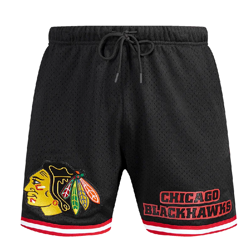 NHL CHICAGO BLACKHAWKS CLASSIC MESH MEN'S SHORT (BLACK)