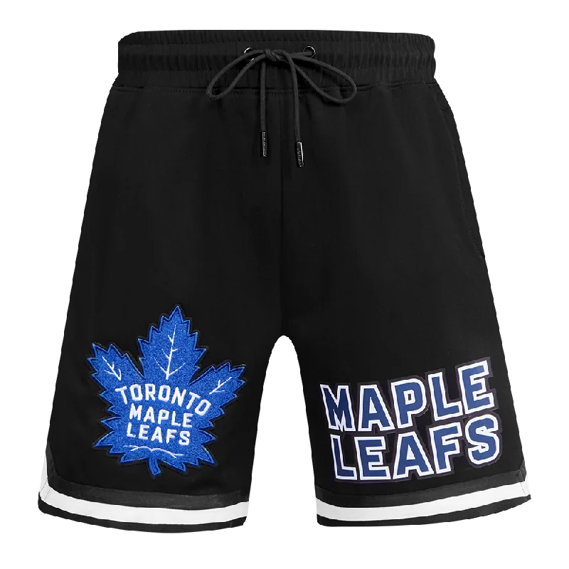 NHL TORONTO MAPLE LEAFS CLASSIC CHENILLE MEN'S DK SHORT (BLACK)