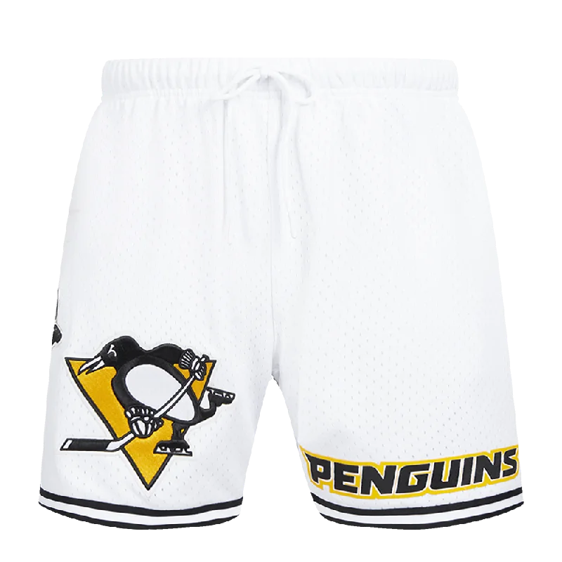 NHL PITTSBURGH PENGUINS CLASSIC MESH MEN'S SHORT (WHITE / BLACK / WHTE)