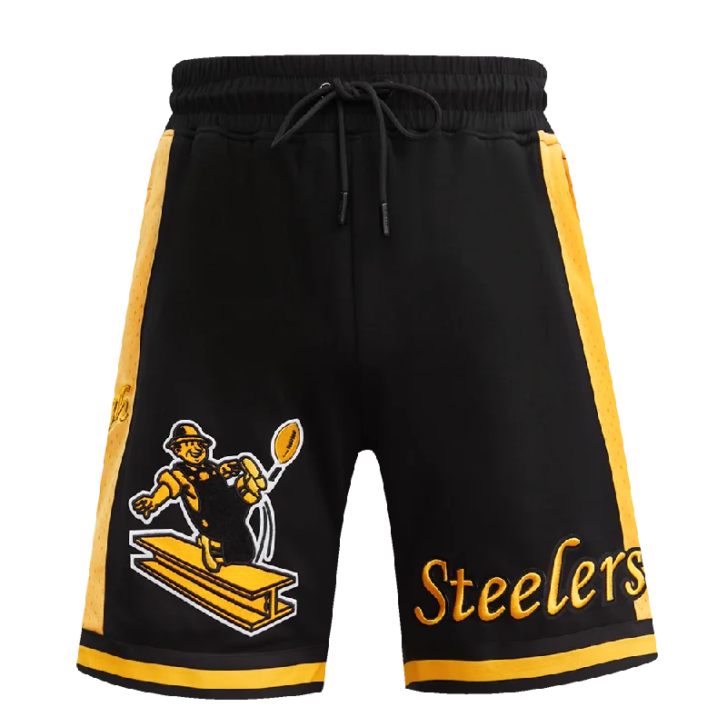 NFL PITTSBURGH STEELERS RETRO CLASSIC MEN'S 2.0 SHORT (BLACK/YELLOW)