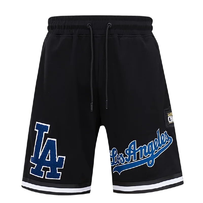 MLB LOS ANGELES DODGERS CLASSIC CHENILLE MEN'S SHORT (BLACK)