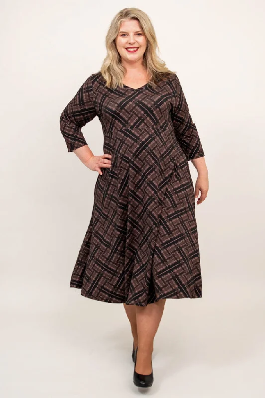 Soul Dress, Rich Plaid, Bamboo - Final Sale