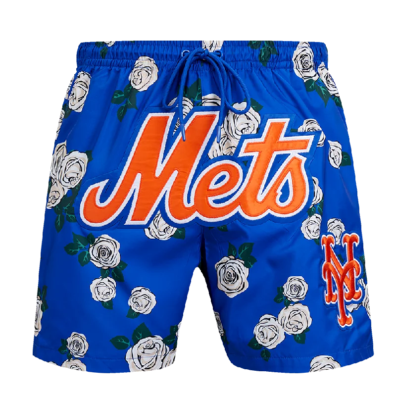 MLB NEW YORK METS ROSES AOP WOVEN SHORT (ROYAL BLUE/MULTI)