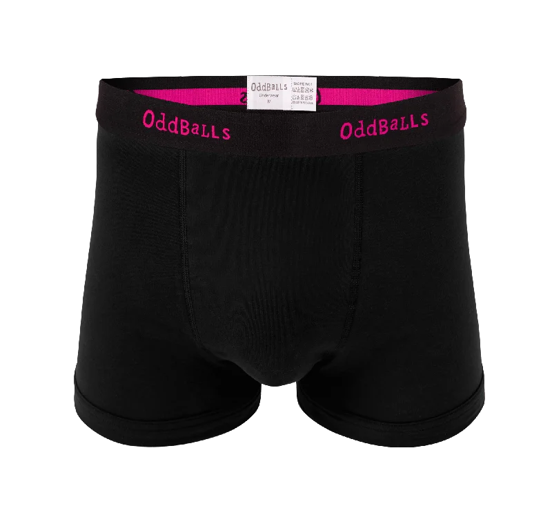 Black/Pink - Mens Boxer Shorts