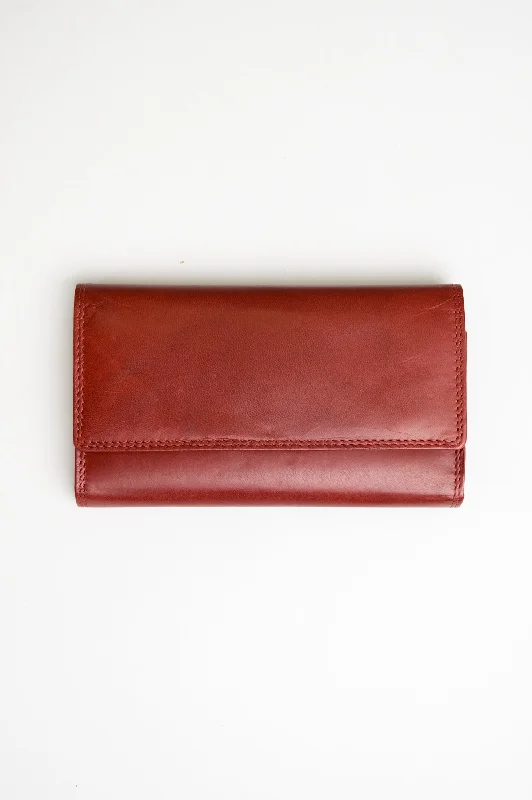 Adrian Klis 105 Ladies Wallet, Dark Red, Leather