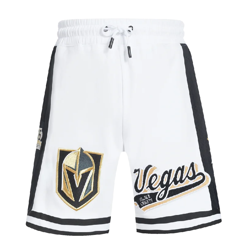 NHL VEGAS GOLDEN KNIGHTS SCRIPT TAIL MEN'S DK 2.0 SHORT (WHITE/BLACK)