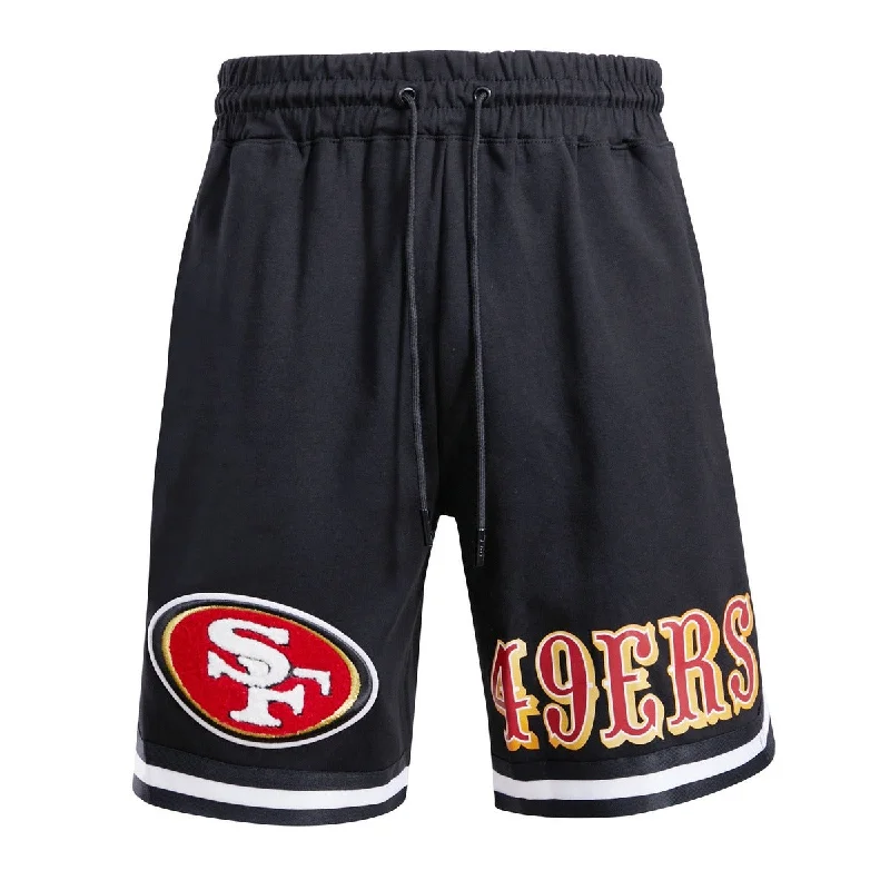 NFL SAN FRANCISCO 49ERS CLASSIC CHENILLE MEN'S SHORT (BLACK)