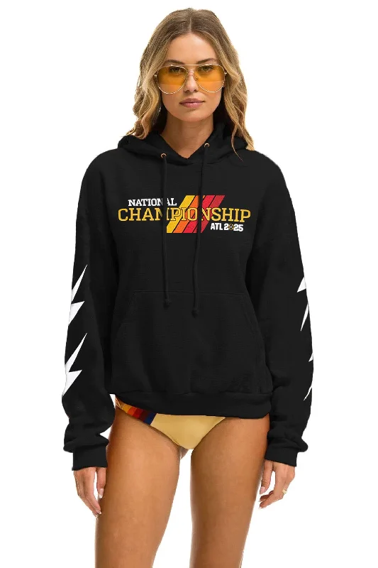 CFP NATIONAL CHAMPIONSHIP 2025 UNISEX RELAXED PULLOVER HOODIE - BLACK