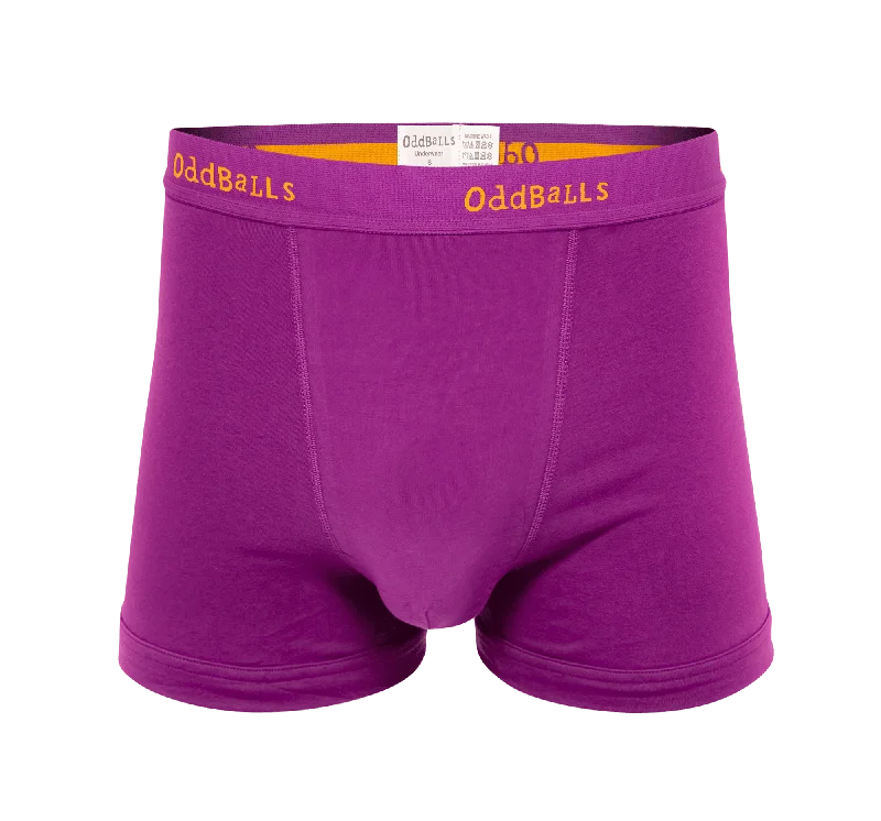 Aubergine - Mens Boxer Shorts