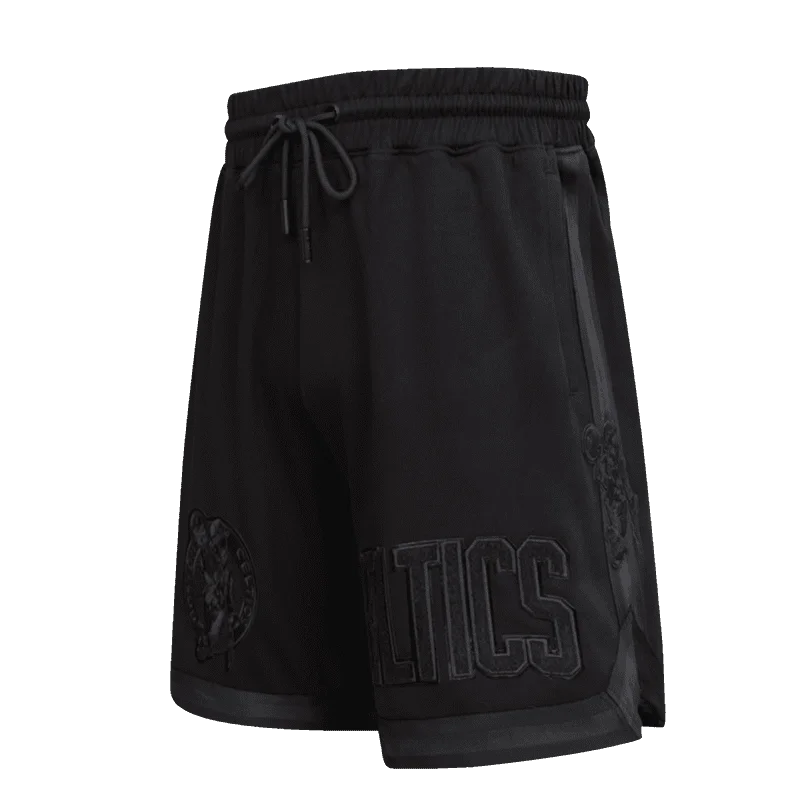 NBA BOSTON CELTICS TRIPLE BLACK LOGO PRO TEAM MEN'S SHORT (TRIPLE BLACK)