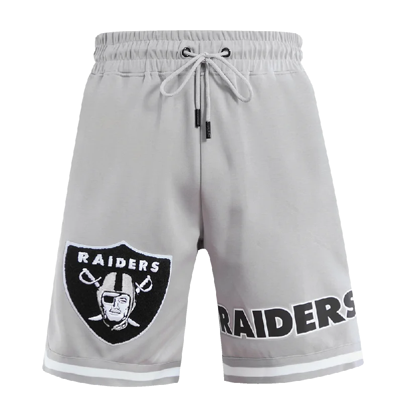 NFL LAS VEGAS RAIDERS CLASSIC CHENILLE MEN'S SHORT (GRAY)