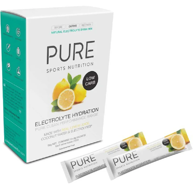 PURE Electrolyte Low Carb (Box of 10 x 6g sachets)