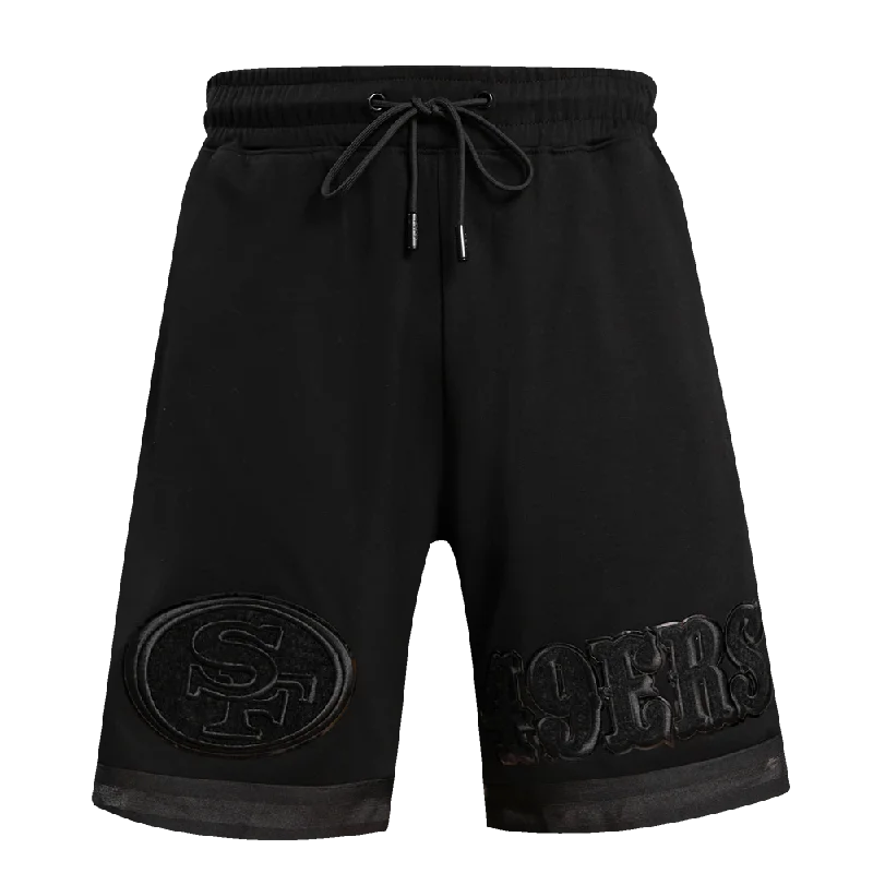 NFL SAN FRANCISCO 49ERS TRIPLE BLACK DK SHORT (TRIPLE BLACK)