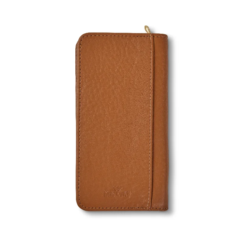 Zip Around Leather Wallet