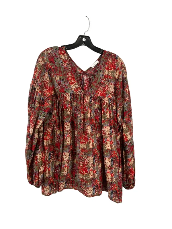 Top Long Sleeve By Clothes Mentor In Multi-colored, Size: L