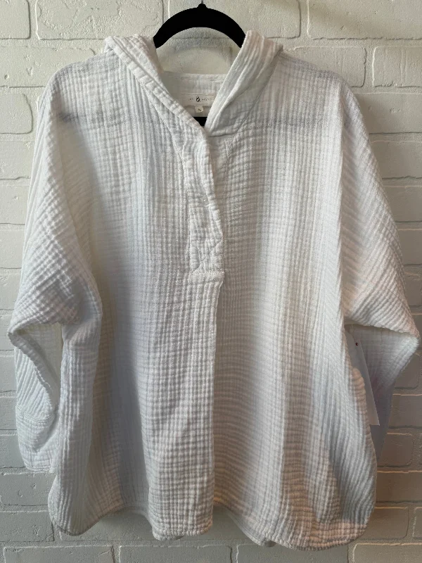 Top Long Sleeve By Lou And Grey In White, Size: L