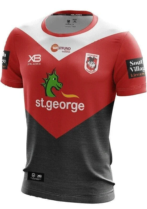 X Blades Mens St George Training Tee <BR> STG TGT L19 GRW