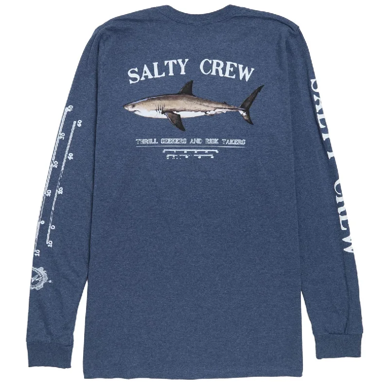 Salty Crew Bruce Classic Long Sleeve T-Shirt - Navy Heather