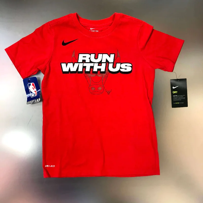 Chicago Bulls "Run With Us" Youth T-shirt - Red