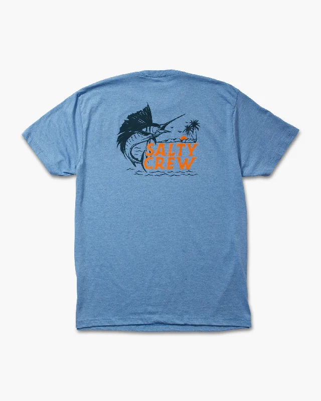 Sailfish Classic Tee - Light Blue Heather