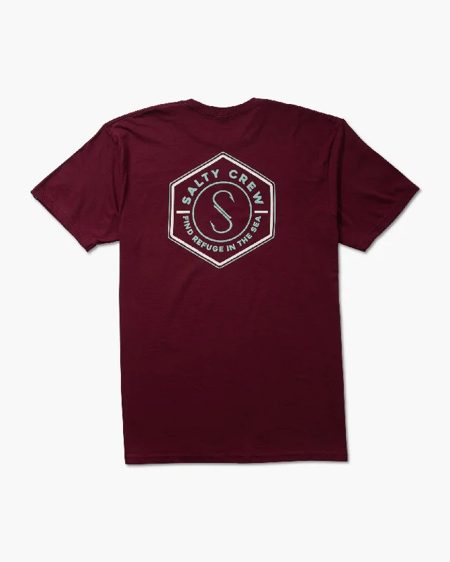 Hexed Classic Tee - Burgundy