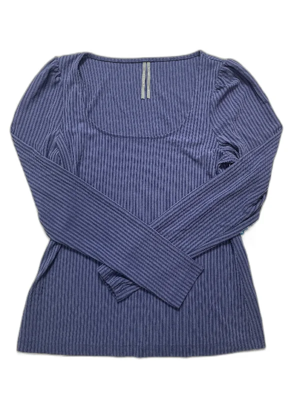 Top Long Sleeve By Anthropologie In Purple, Size: S